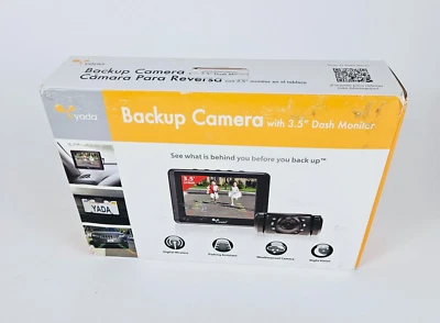 Yada BT53872M-2 Black Digital Wireless Backup Camera 3.5" Dash Monitor - Image 1 of 4