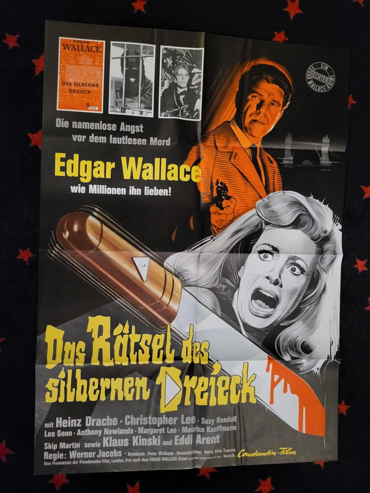 Das Rätsel des silbernen Dreieck  - Kinoplakat A1 - EDGAR WALLACE KLAUS KINSKI - Bild 1 von 1