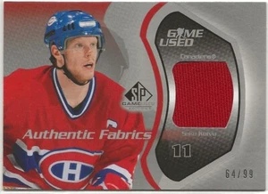 2003-04 SP telas auténticas usadas para juegos #AFSK Saku Koivu 64/99 Montreal Canadiens - Imagen 1 de 2