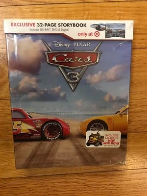 Cars 3: Target Exclusive Digibook (Blu-ray + DVD + Digital), brand new  - Image 1 of 4