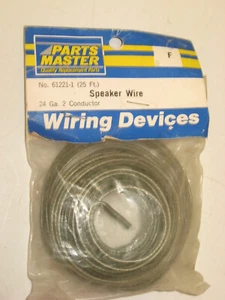 Cable de altavoz de 2 conductores calibre 25', PartsMaster # 61221-1 - Imagen 1 de 1