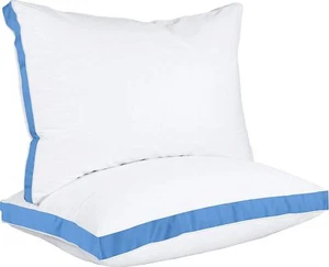 Gusset Bed Pillows Pack of 2 for Sleeping King & Queen Size Utopia Bedding - Picture 1 of 60