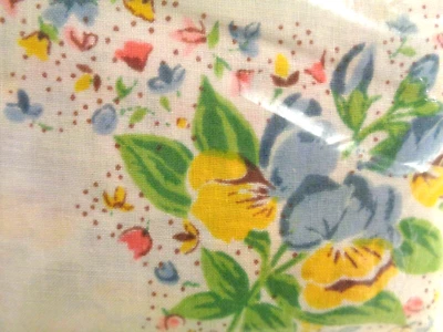 LADY PEPPERELL Vintage Floral  STEPHANIE Full Flat Sheet New in Package NWT - Image 1 of 4