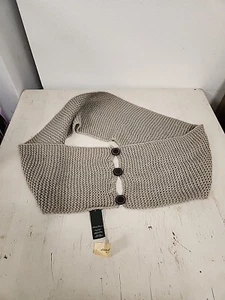 EDDIE BAUER Damen Infinity WINDTUCH Acryl BEIGE Knöpfe Neu mit Etikett - Bild 1 von 4