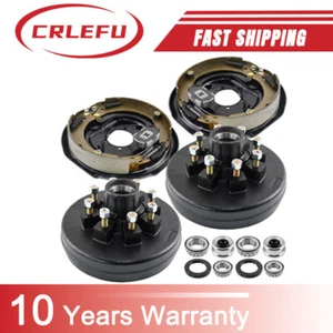 4Pack Trailer 8 on 6.5" Hub Drum Kit & 12"X2" Electric Brakes for 7000 lbs axle - Imagen 1 de 12