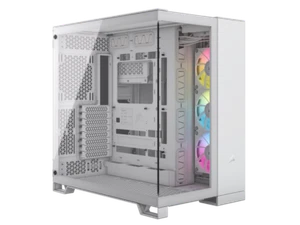 CORSAIR iCUE LINK 6500X RGB Mid-Tower Dual Chamber PC Case – White – Two Tempere - Picture 1 of 12