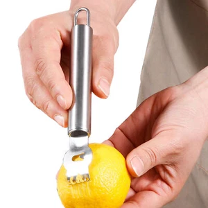 New Lemon Zester Channel Knife Citrus Grater Lime Orange Zest Chef Cooking Tool - Picture 1 of 12