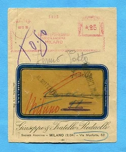 AFFRANCATURA MECCANICA ROSSA TASSATA PER RISPEDIZIONE + FERMO POSTA (!!)(250064) - Picture 1 of 1