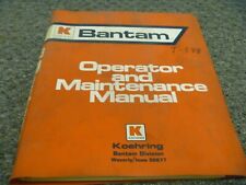 Koehring Bantam T-588 Telekrane Owner Operator Maintenance  Manual