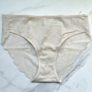 Soma Vanishing Edge All-Over Lace Hipster Panty Pale Sand Size S/M - Picture 1 of 6
