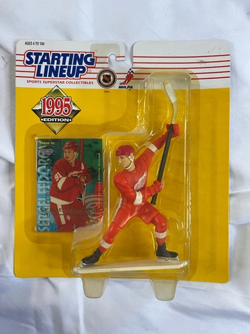 SERGEI FEDOROV Detroit Red Wings Starting Lineup SLU NHL 1995 Figure & Card NEW Cover