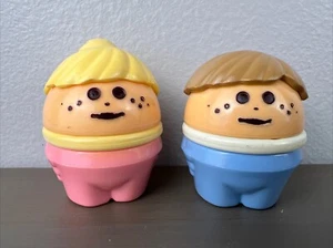 Vintage Little Tikes Chunky Little People Mollige Figur Toddle Tots Rosa Blau - Bild 1 von 6