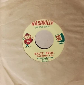 (VG) Nashville (MY HOME TOWN) BALTZ Bros. EH-8071 WDKA Radio VERY RARE 45 Elm - Picture 1 of 2