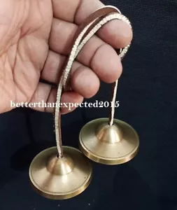 Mejor Mano Crafted Alta Calidad Budista Tibetano Tingsha Platillos Campana Nepal - Imagen 1 de 4