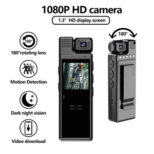 Mini fotocamera HD sportiva schermo 1,3 pollici 1080P videoregistratore digitale portatile BodyCam - Foto 1 di 9