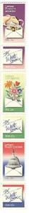 Scott #1805/10...15 Cent...Letters... Vertical Strip of 6 - Picture 1 of 1