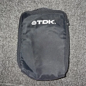 TDK Case Logic 10 Kassettenband Aufbewahrung Halter Reißverschluss schwarz - Bild 1 von 3