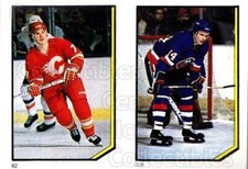1986-87 O-Pee-Chee Stickers #082-208 Joe Mullen, Bob Bourne