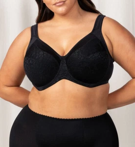 Endless Comfort Black Wired Bra, Sizes 12D - 24G, Triumph Lingerie - Picture 1 of 5