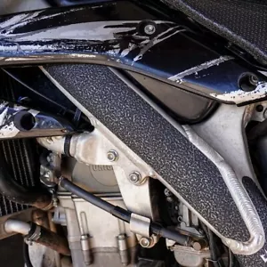 Protectores de cuadro superior negros Honda CRF450 2005-2008 cinta de agarre CRF 450 CRF450R 450R - Imagen 1 de 4