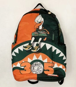 Sprayground Backpack Limited Edition Miami Hurricanes Canes U Sebastion Ibis 305 - Picture 1 of 7