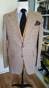 Vintage 1970 Zach Multicolor Wool Sport Coat Size: ~39R - Picture 1 of 5