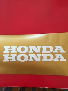 Vintage HONDA CT 70 Mini Bike Gas Tank Decal Stickers (1 NEW SET) White vinyl - Picture 1 of 1