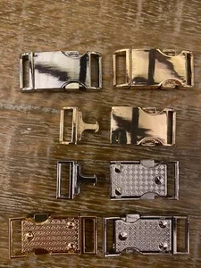 Buckle, Spring Loaded Buckle, Silver, Gold, 4cmx2cm, Bags, Handbags, Rucksacks, - Picture 1 of 7