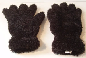 Vintage Very Fuzzy Black Gloves, Small Size from Casual Corner Annex with Tag - Picture 1 of 3