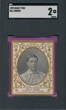 SGC 2 BLANK BACK T204 BILL DINEEN 1909 RAMLY TOBACCO PREWAR GRADED GD GOOD TPHLC