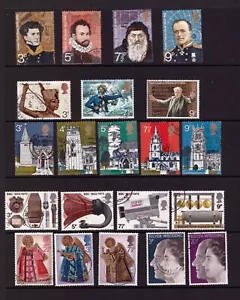 Gran Bretaña GB 1972 sellos usados 6 juegos completos colección - Imagen 1 de 1