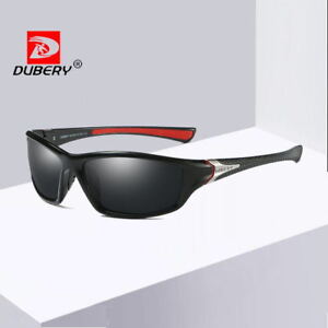 DUBERY 6 Colors Men Sport Polarized Sunglasses Outdoor Driving Riding Glasses 