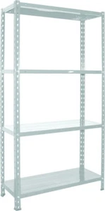 Scaffale in Metallo 4 ripiani Dimensioni 70x30x150 cm Bianco MINKITWH Bizzotto - Foto 1 di 1