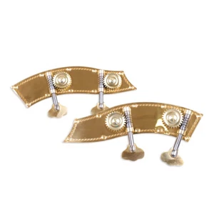 New 4 String 3/4 4/4 Upright Double Bass Peg Conjoined Bass Peg Brass - Picture 1 of 10