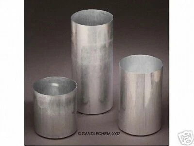 Round Pillar Seamless Aluminum Candle Molds 4 inch size (You Choose Height) - Image 1 of 4