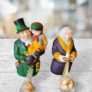 DEPARTMENT 56: BAH HUMBUG & GOD BLESS US EVERY ONE! PORCELAIN HINGED TRINKET BOX - Picture 1 of 2