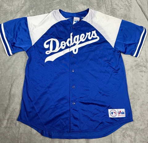 Vintage LA Dodgers Mike Piazza #31 Made in USA Jersey Majestic MLB Mens XL Cover