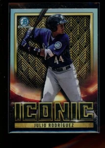 2023 Bowman Chrome #BI-9 Julio Rodríguez Bowman Iconic - Picture 1 of 2
