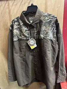 Drake Waterfowl DW2610-015T-5 Vented LONG SLEEVE Shirt Max5 Camo 2XL - Picture 1 of 7