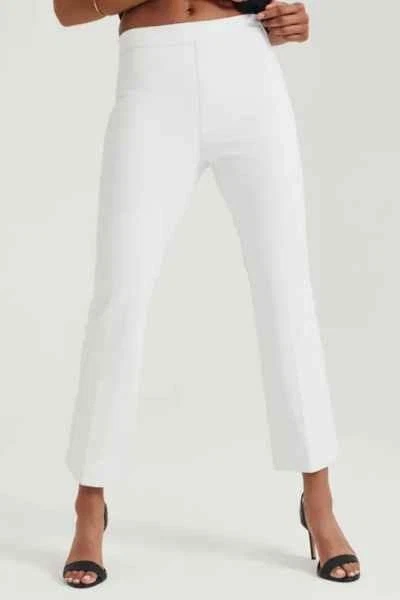 NWT!! $148 SPANX 20373T "KICK FLARE" STRETCH PANTS OPAQUE CLASSIC WHITE SIZE XLT - Image 1 of 1