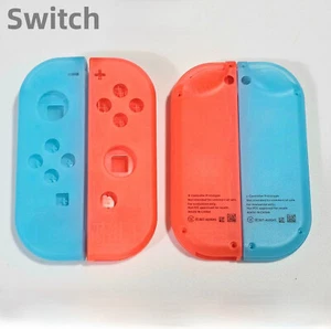 Official NS Nintendo Switch Transparent Red Blue Joy-Con Prototype Housing Shell - Picture 1 of 5