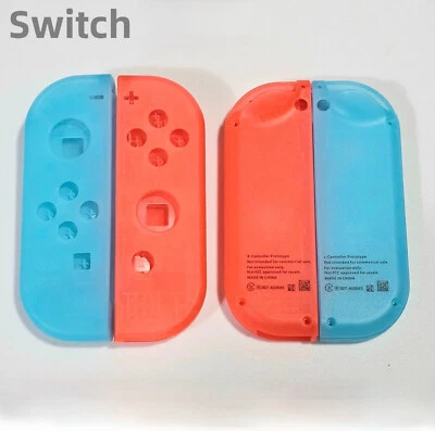 Official NS Nintendo Switch Transparent Red Blue Joy-Con Prototype Housing Shell - Image 1 of 4