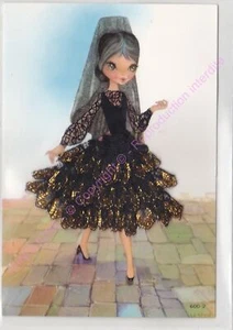 Postcard Embroidered Bordada Andaluz Folklore 26 - Picture 1 of 2