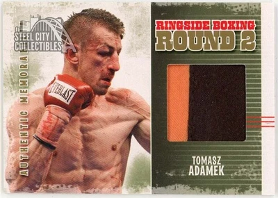 Tomasz Adamek 2011 ITG Ringside Boxing Gold Trunks Card #AM-28 /10 Orange&Black - Image 1 of 2