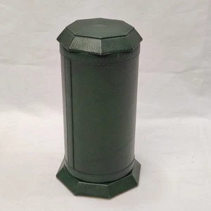 Custodia in pelle verde porta sigari con deumidificatore nuova - Picture 1 of 4