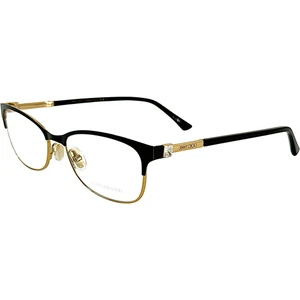 Jimmy Choo JC275 Womens Metal Eyeglass Frame 02M2 Black Gold 52-16 Italy - Picture 1 of 6