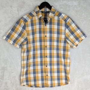 Arc'teryx gelb kariertes kurzärmliges Button-Down Baumwollmischung Hemd Herren Small - Bild 1 von 11