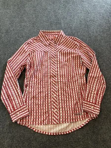 Camicia Simms donna piccola rossa bianca a quadri manica lunga pesca outdoor poliestere - Foto 1 di 10