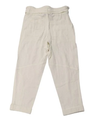 Pantalones Iro cintura alta en algodón para mujer blancos S Foto 1 de 4