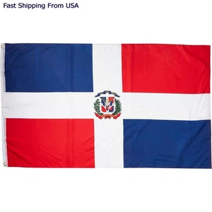 Bandera Casa República Dominicana 2 x 3 pies/100 % poliéster/bandera exterior - Imagen 1 de 3